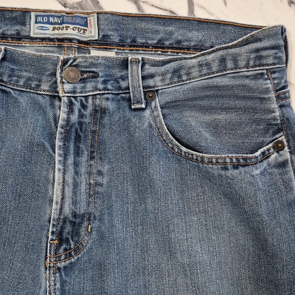 Old Navy 32X34 Boot Cut Vintage 90s Men's Blue Jeans - Picture 1 of 10